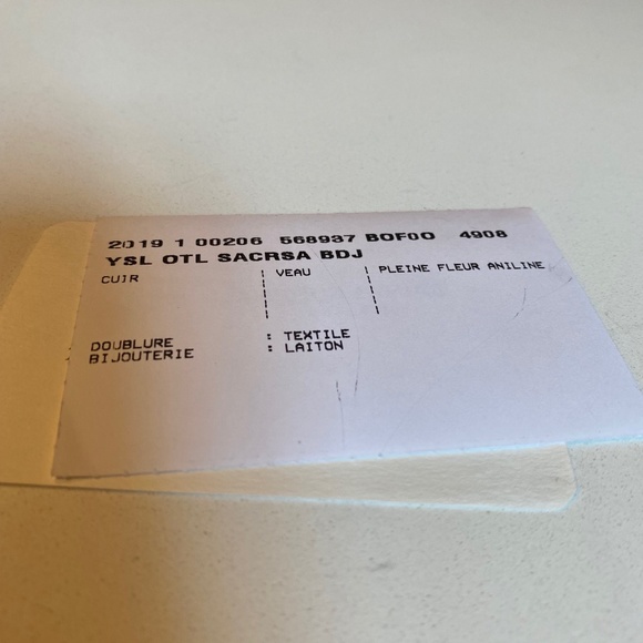 Authentic Yves Saint Laurent Blue Belle De Jour Clutch, NWOT - Picture 4 of 4